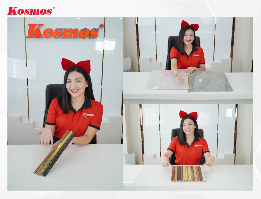 Kosmos Việt Nam phân phối đa dạng nẹp trang trí cho hơn 500 Đại lý toàn quốc