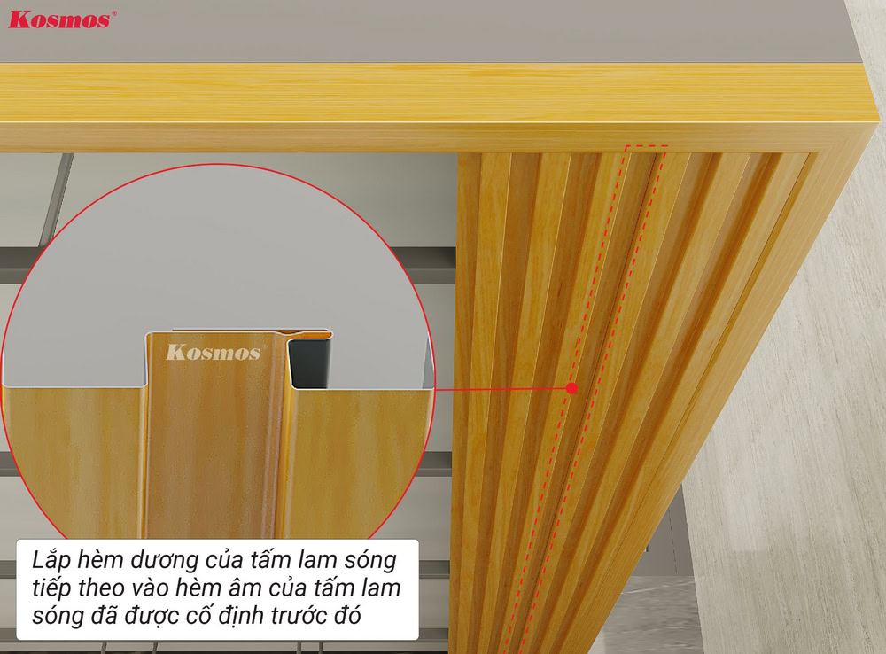 Lắp đặt tấm ốp nhôm lam sóng thứ 2