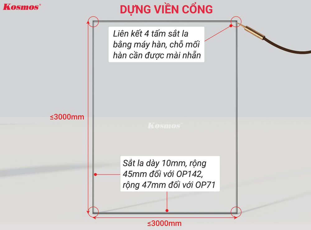 Lắp đặt viền cổng Lắp đặt viền cổng