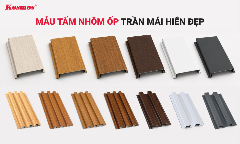 Mẫu tấm nhôm ốp trần mái hiên đẹp Mẫu tấm nhôm ốp trần mái hiên đẹp
