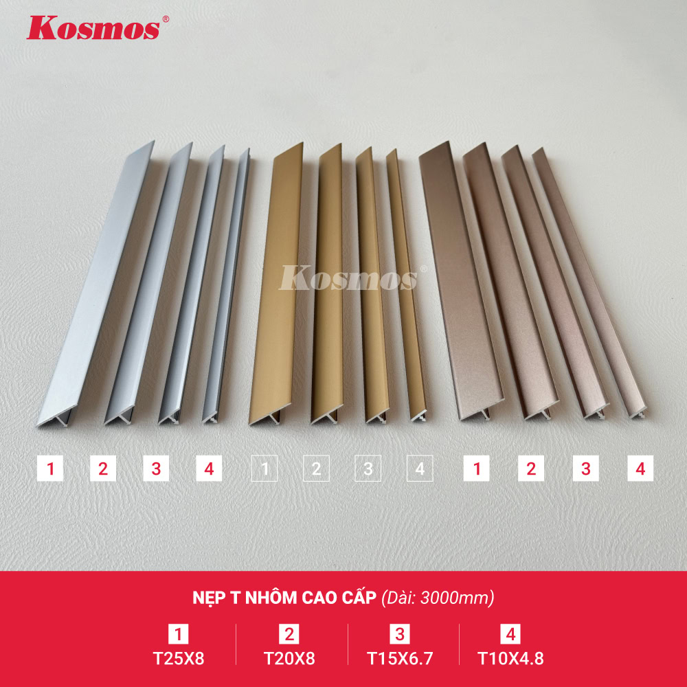 Nẹp nhôm cao cấp Kosmos