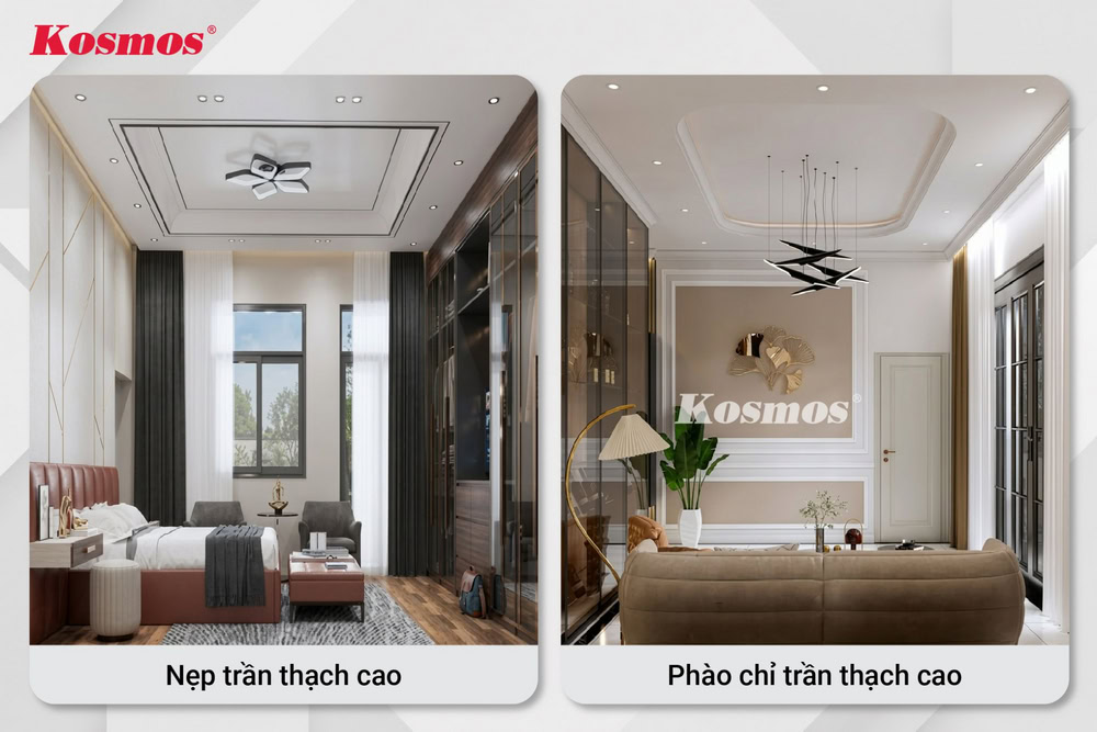 Nẹp trần và phào chỉ trần thạch cao