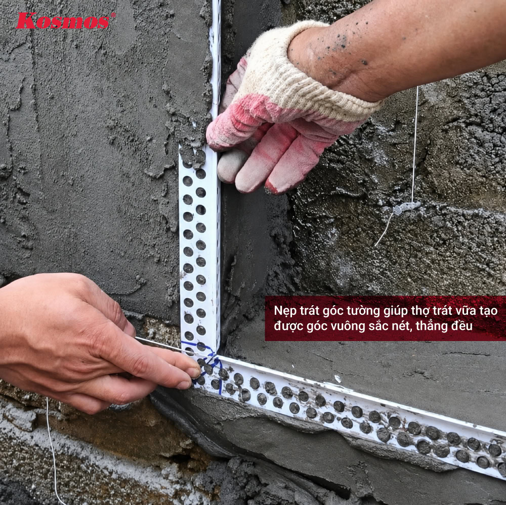Nẹp trát góc tường Nẹp trát góc tường