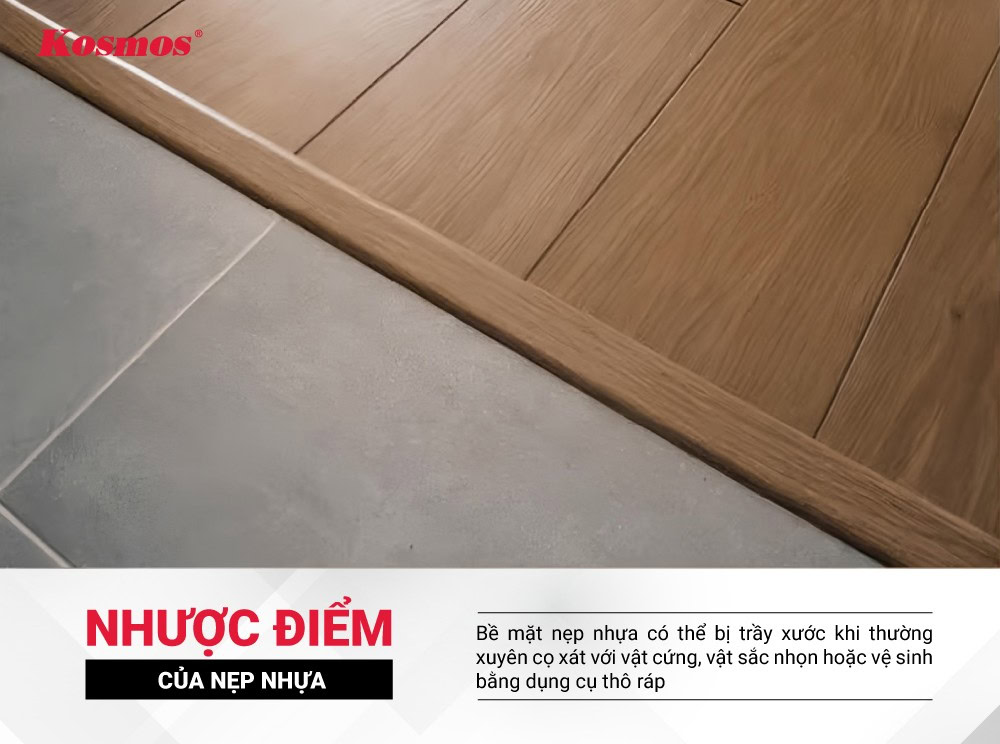 Nhược điểm của nẹp nhựa Nhược điểm của nẹp nhựa