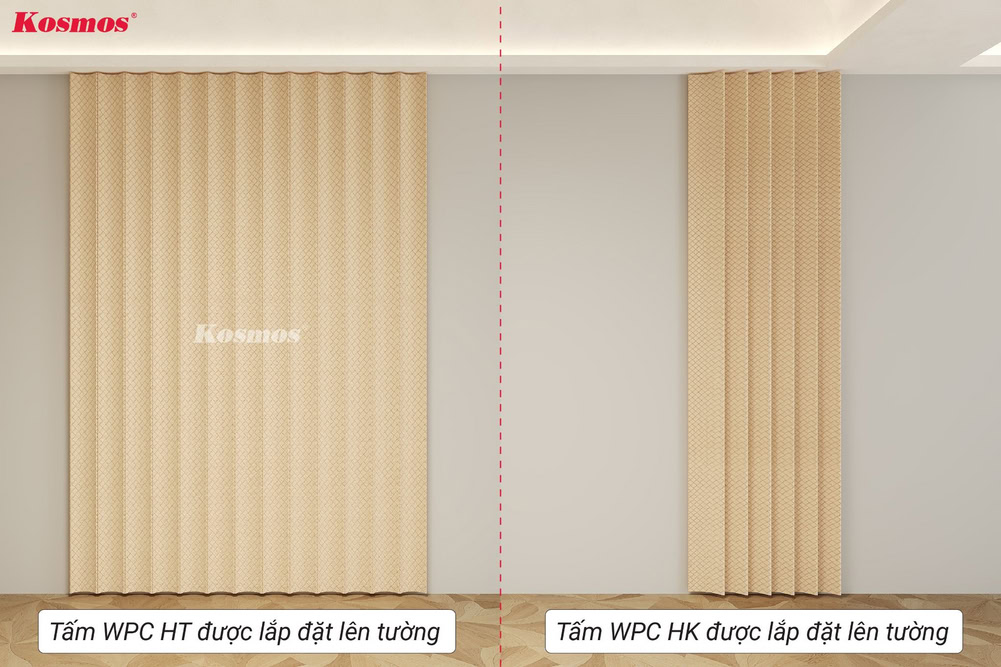 Tấm ốp WPC HT và HK ốp tường
