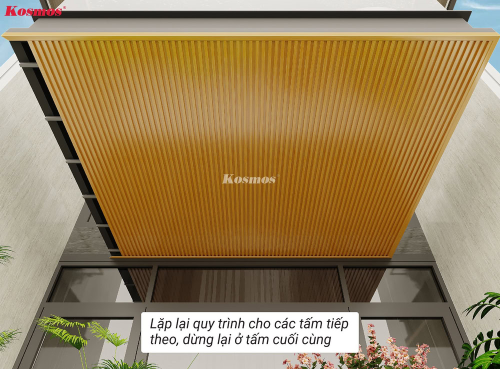 Thực hiện tương tự cho các tấm tiếp theo, dừng ở tấm cuối