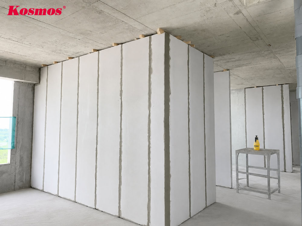 Vách bê tông nhẹ tạo khu vực riêng tư