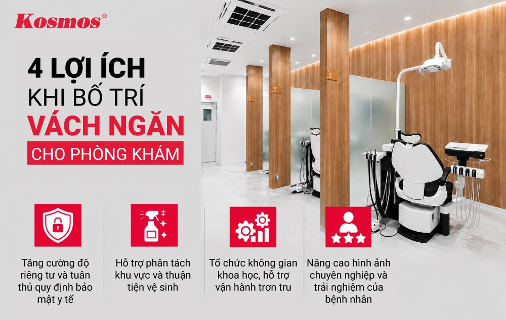 4 lợi ích chính khi làm vách ngăn cho phòng khám, bệnh viện 4 lợi ích chính khi làm vách ngăn cho phòng khám, bệnh viện
