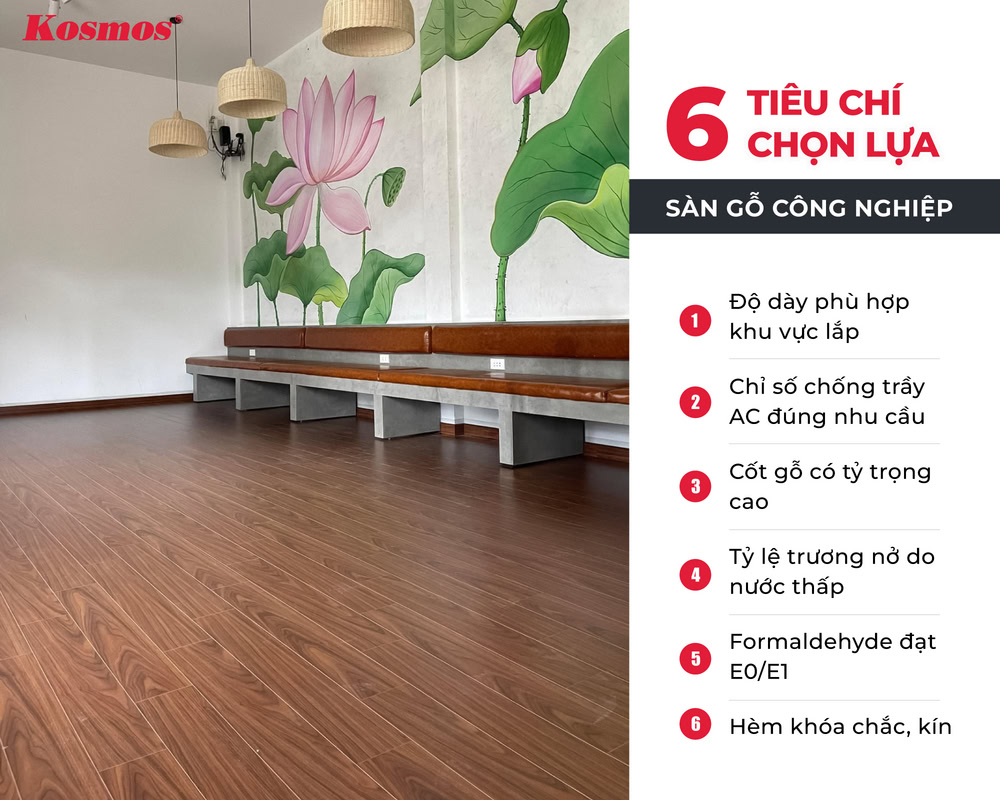6 tiêu chí chọn sàn gỗ công nghiệp phù hợp