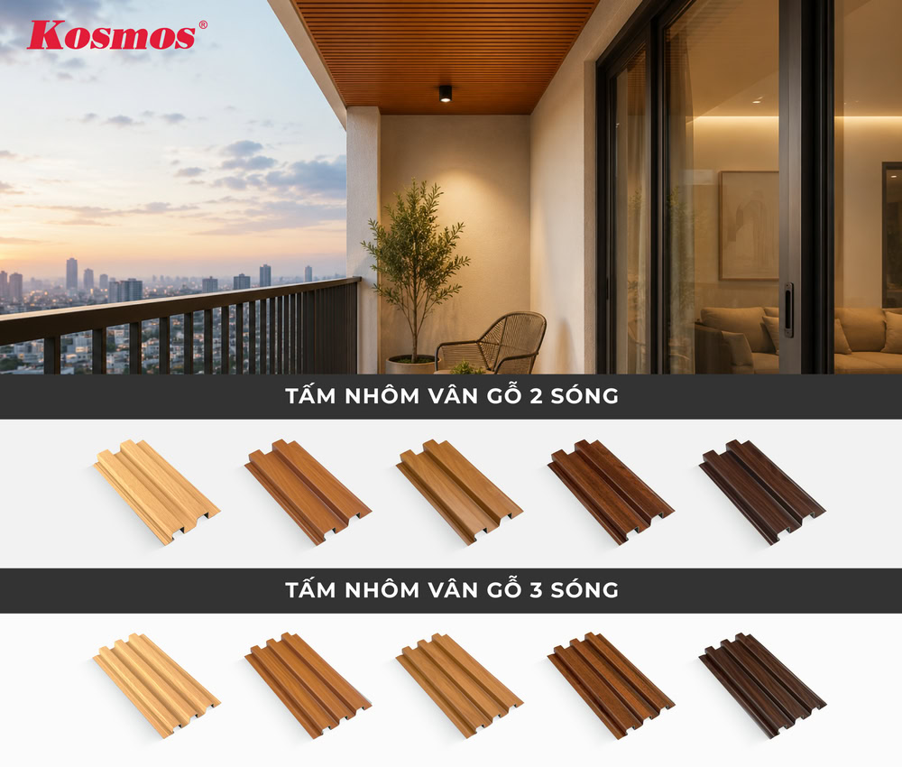 Bộ sưu tập lam sóng nhôm vân gỗ đẹp Bộ sưu tập lam sóng nhôm vân gỗ đẹp