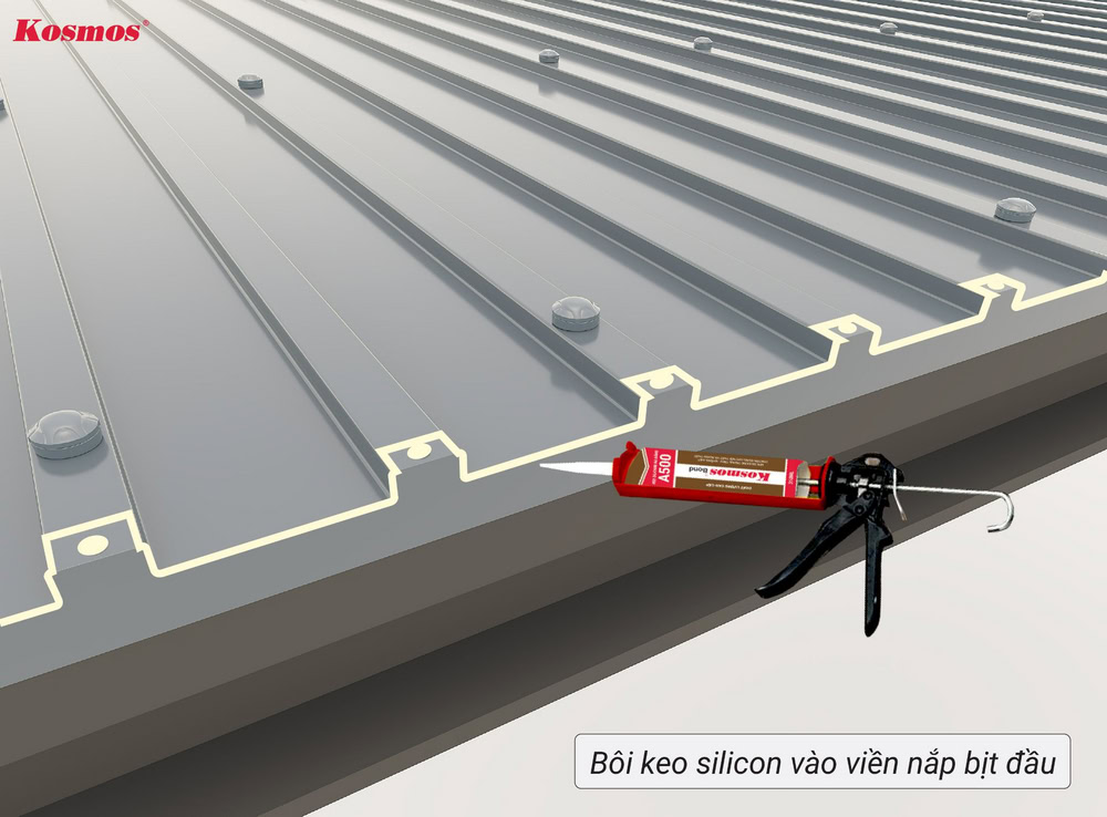 Bôi keo silicon lên viền nẹp để ngăn nước Bôi keo silicon lên viền nẹp để ngăn nước