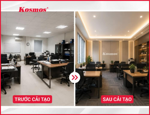 Kinh nghiệm cải tạo văn phòng từ A-Z: Hạng mục, chi phí và vật liệu