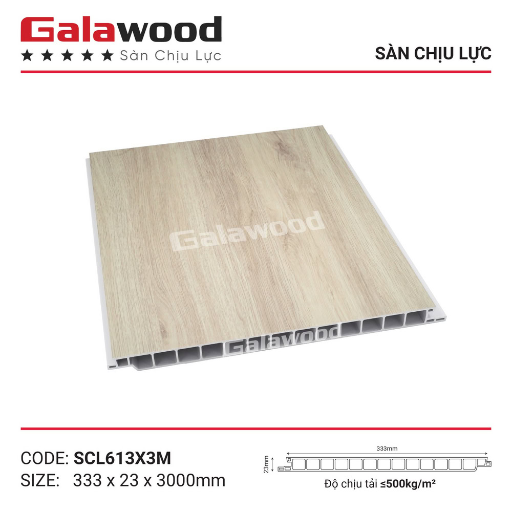 SCL613 sở hữu gam vàng kem vân gỗ nhẹ nhàng, mang lại cảm giác sáng và ấm cho không gian