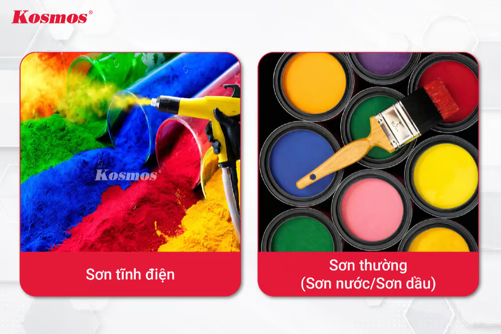 Sơn tĩnh điện và sơn truyền thống có ưu, nhược điểm khác nhau