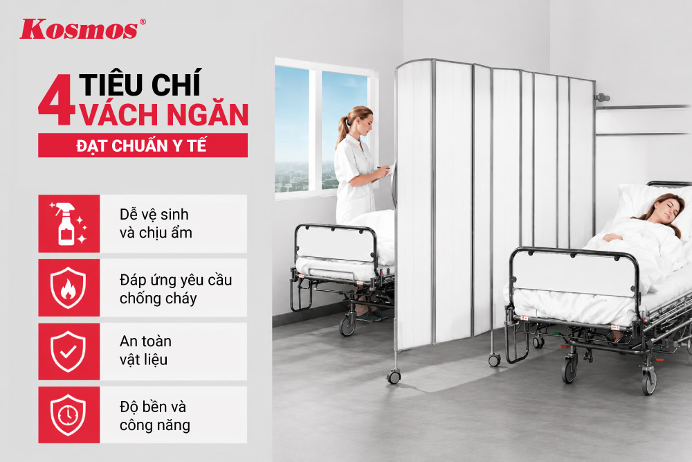 Tiêu chí của vách ngăn phòng khám chuẩn y tế Tiêu chí của vách ngăn phòng khám chuẩn y tế