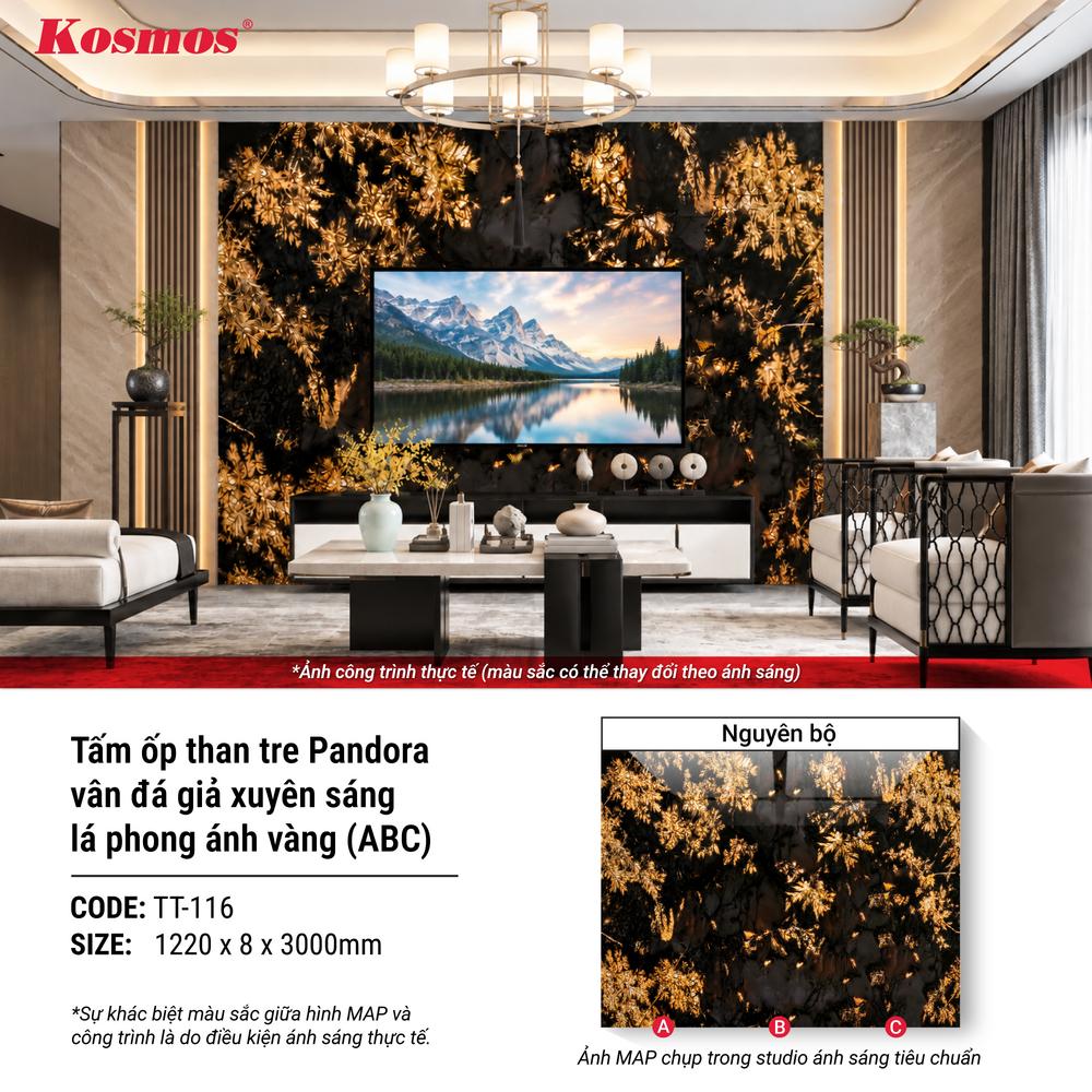 TT-116 có thể dùng để ốp vách tivi, phòng khách hoặc các khu vực sinh hoạt chung TT-116 có thể dùng để ốp vách tivi, phòng khách hoặc các khu vực sinh hoạt chung