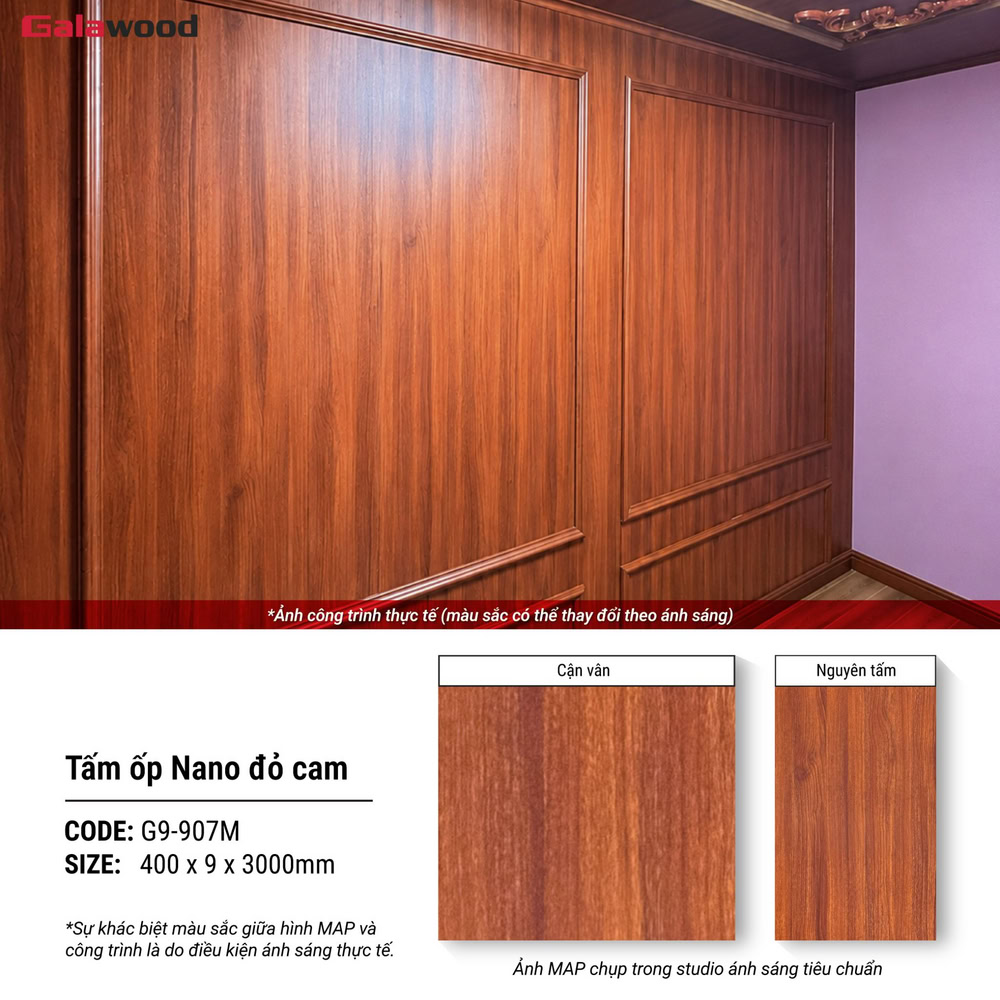 Ứng dụng tấm ốp Galawood G9-907M trang trí tường nhà Ứng dụng tấm ốp Galawood G9-907M trang trí tường nhà