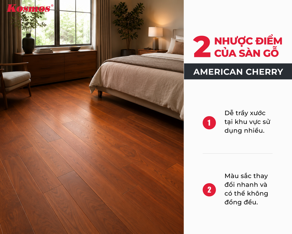 2 nhược điểm sàn gỗ American Cherry 2 nhược điểm sàn gỗ American Cherry