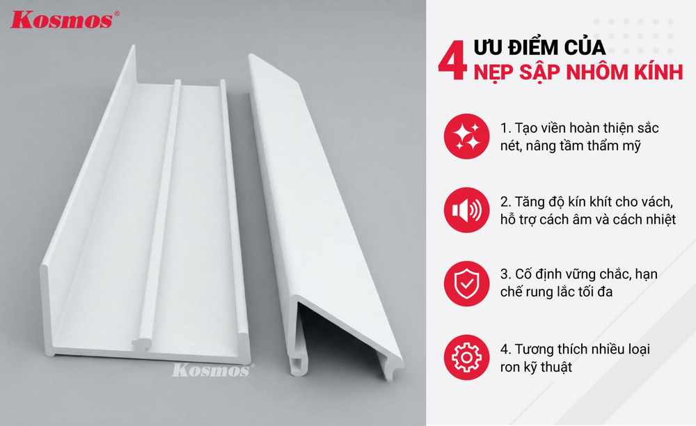 4 ưu điểm của nẹp sập nhôm đỡ kính 4 ưu điểm của nẹp sập nhôm đỡ kính