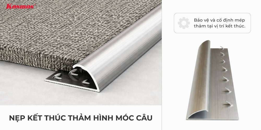 Mẫu nẹp kết thúc thảm trải sàn