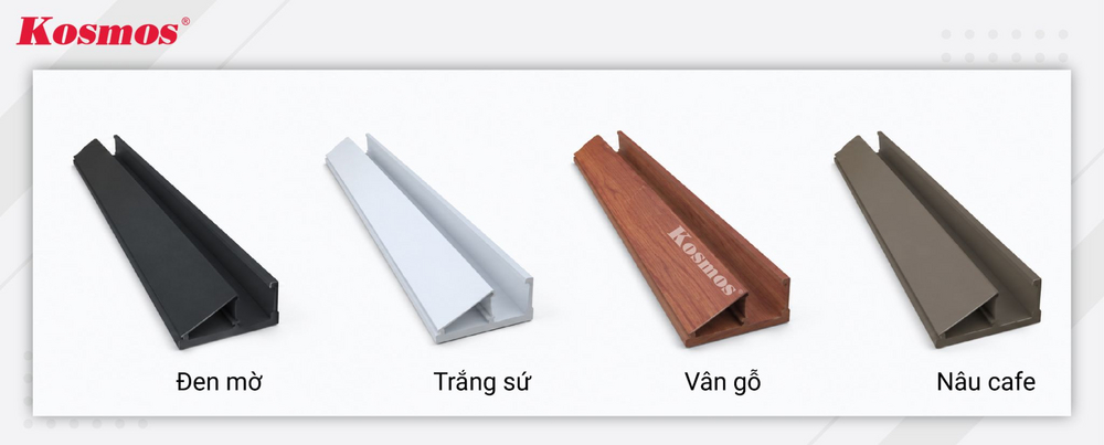 Mẫu nẹp sập nhôm kính phổ biến Mẫu nẹp sập nhôm kính phổ biến