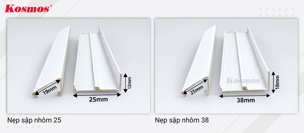 Quy cách tiêu chuẩn của nẹp sập nhôm 25 và 38 Quy cách tiêu chuẩn của nẹp sập nhôm 25 và 38