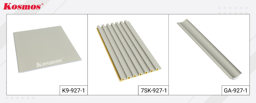 Tấm Nano K9-927-1, lam 7 sóng 7SK-927-1 và nẹp góc âm GA-927-1