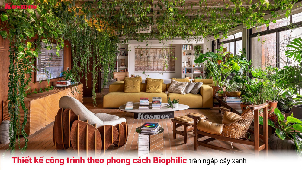 Thiết kế công trình theo phong cách Biophilic tràn ngập cây xanh Thiết kế công trình theo phong cách Biophilic tràn ngập cây xanh