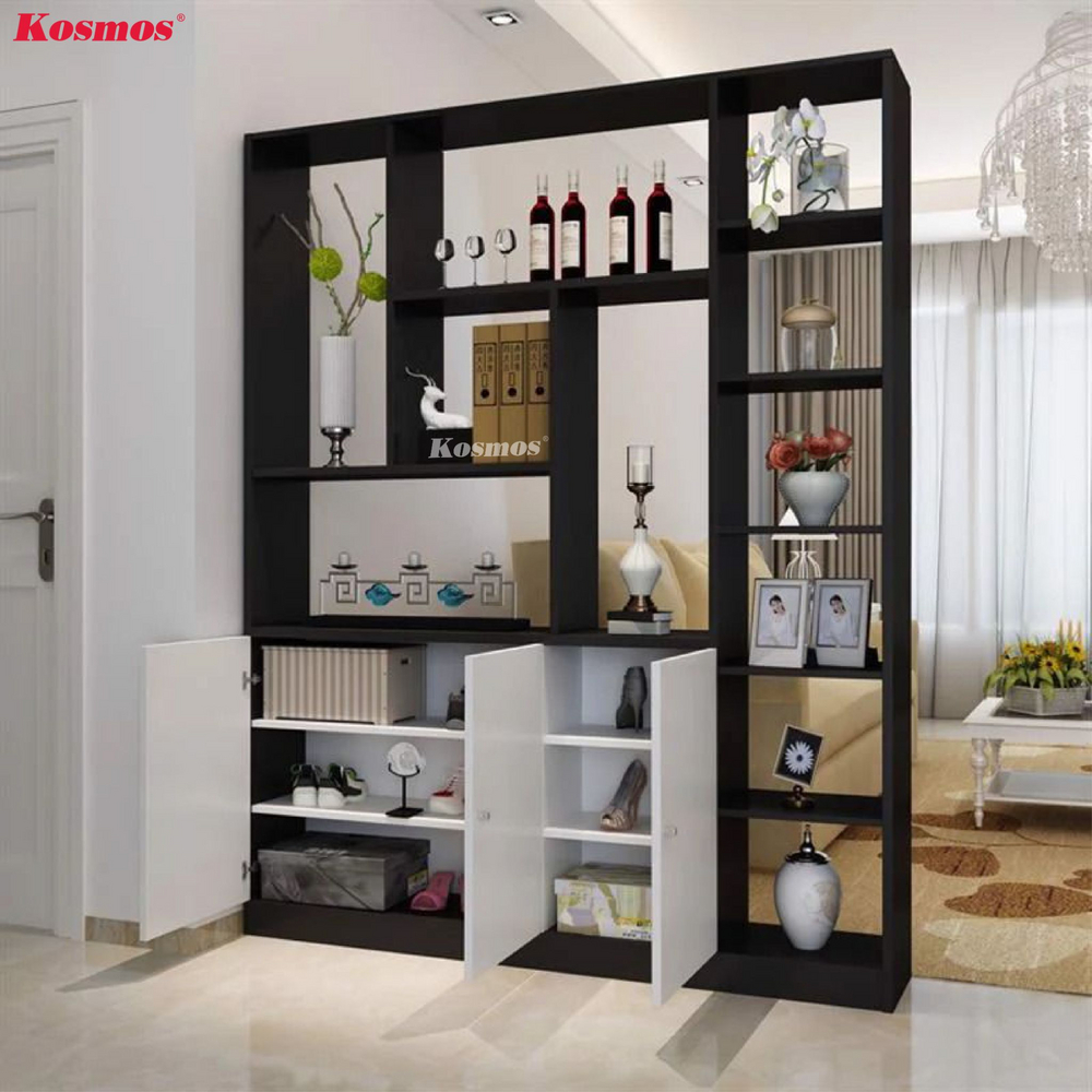 Tủ rượu làm vách ngăn thiết kế hộc tủ đựng đồ dùng