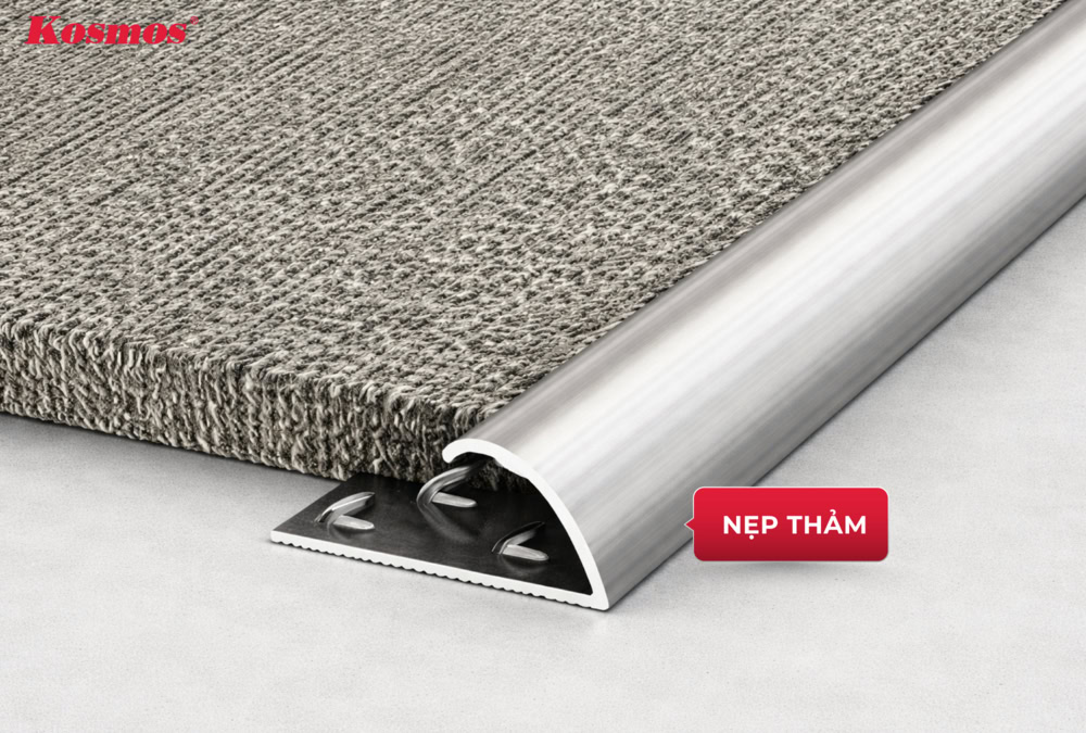 Ứng dụng nẹp che chắn, cố định mép kết thúc thảm